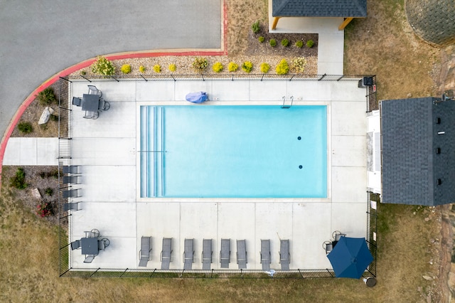 birds eye view of property