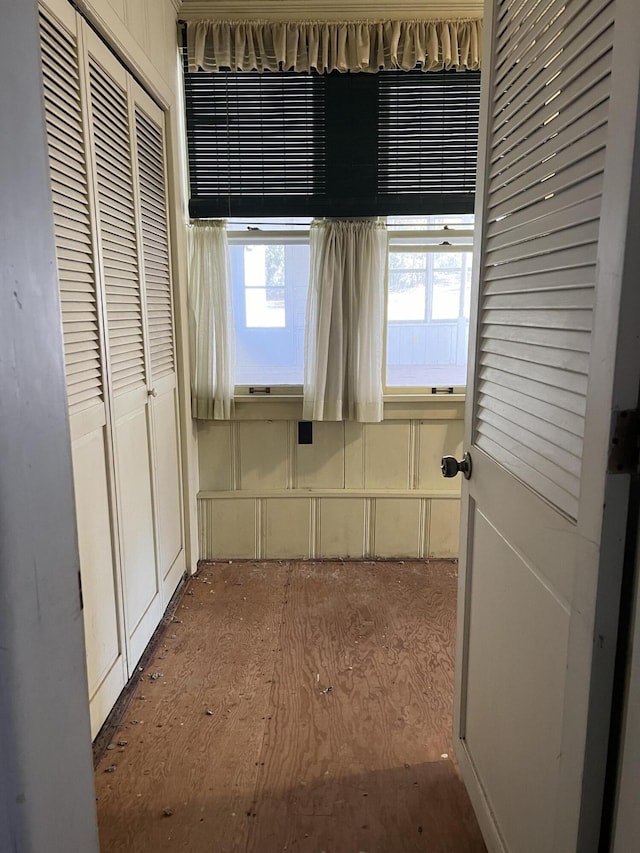 interior space featuring a closet
