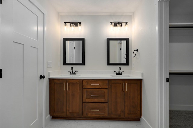 bathroom featuring vanity