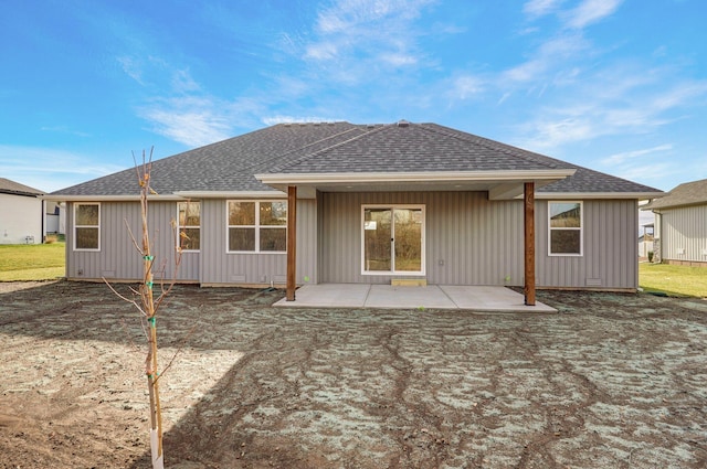 back of house featuring a patio area