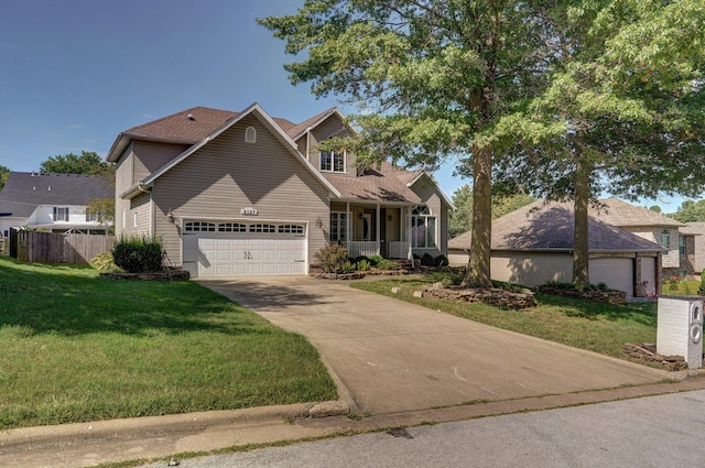 view of property with a front yard