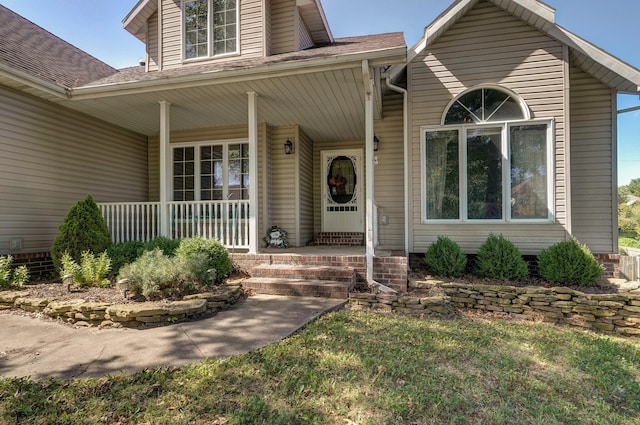 view of front of house featuring covered porch