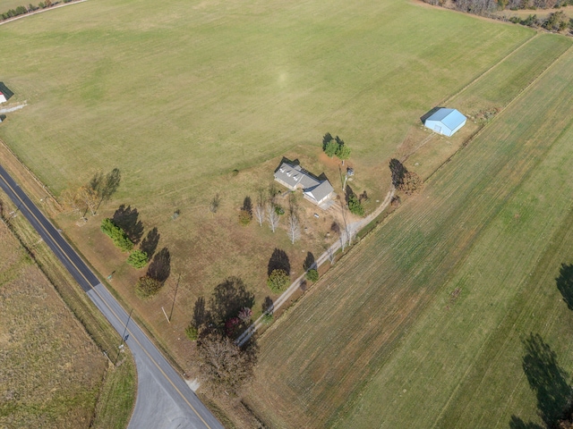 aerial view featuring a rural view