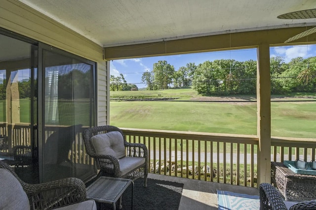 view of sunroom / solarium