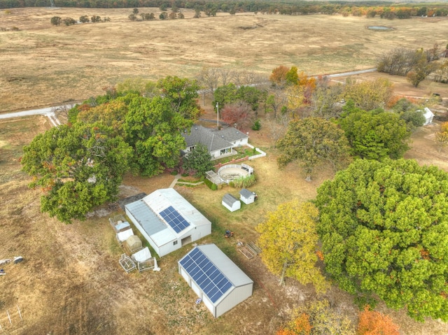 bird's eye view featuring a rural view