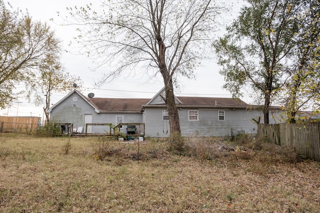 view of back of property