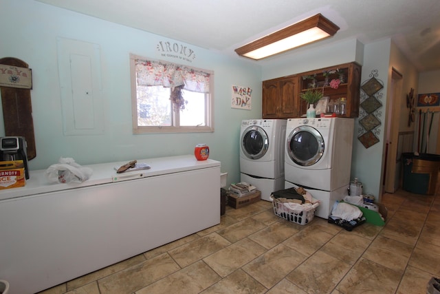 1819 Pleasant Hill Rd, Seymour, MO 65746 - washroom with separate washer and dryer, cabinet space, and electric panel