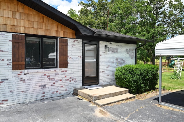 15778 Lawrence Unit 2130, Mount Vernon, MO 65712 - doorway to property with brick siding