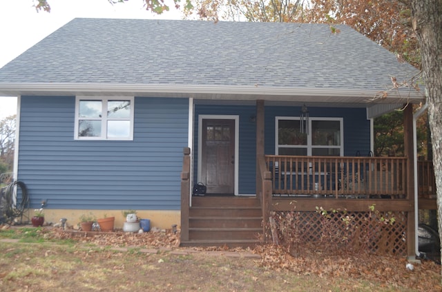 bungalow-style home featuring covered porch