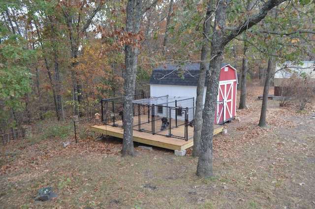 4435 Olga Rd, Fordland, MO 65652 - deck with an outbuilding and a shed