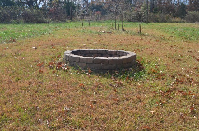 4435 Olga Rd, Fordland, MO 65652 - view of yard with a fire pit