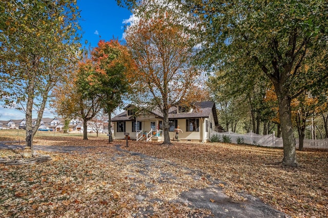 view of front of home