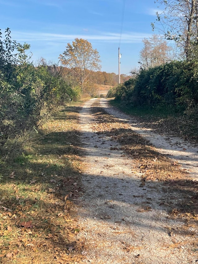 view of road