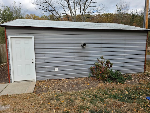 view of outbuilding