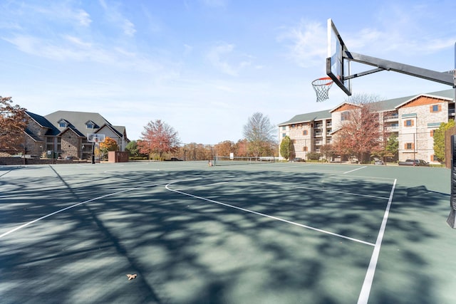 view of basketball court