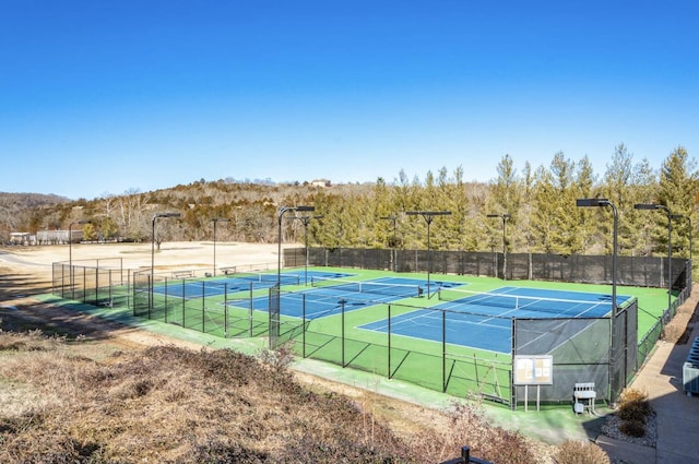 view of sport court