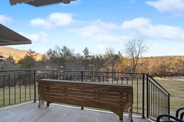 view of balcony