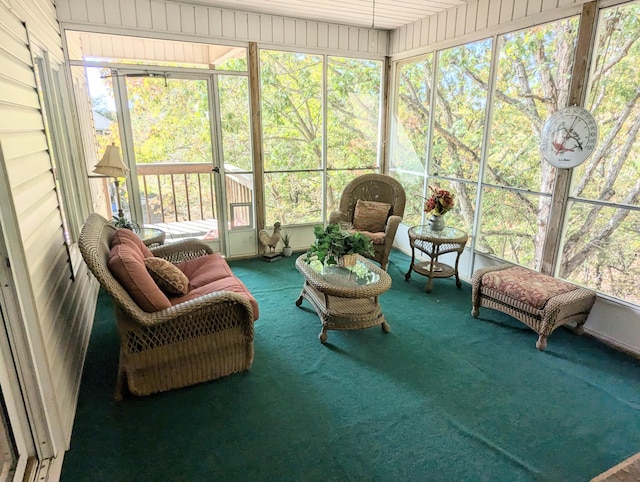 view of sunroom / solarium