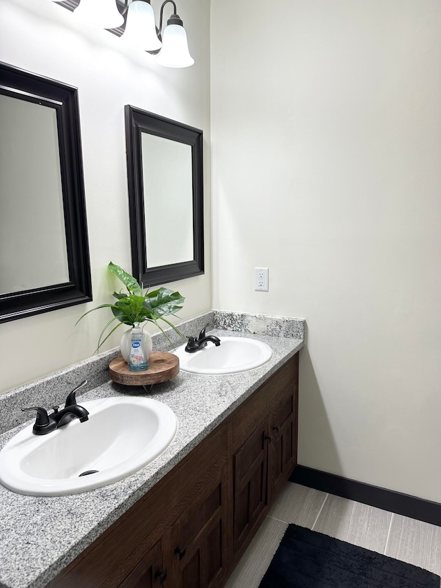 bathroom featuring vanity