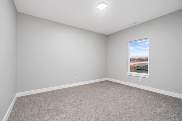 view of carpeted empty room