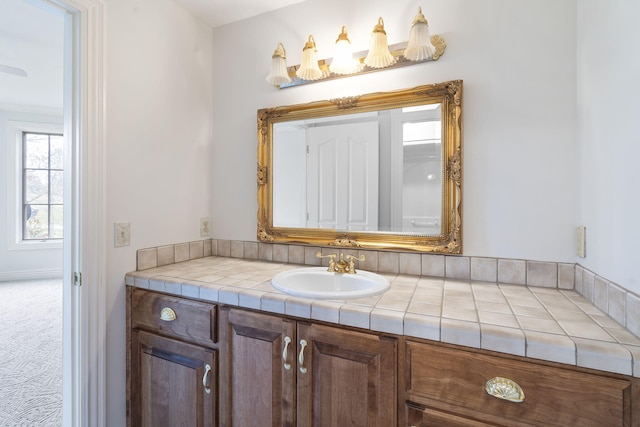 bathroom featuring vanity