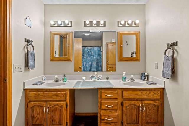 bathroom with vanity