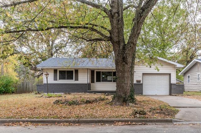 ranch-style house with a garage