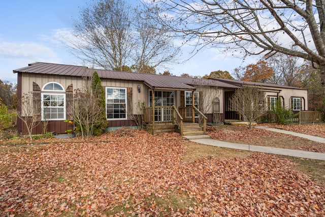 view of ranch-style home