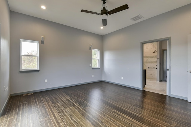 3133 Talking Rocks Rd, Reeds Spring, MO 65737 - spare room featuring wood finished floors, ceiling fan, baseboards, and recessed lighting