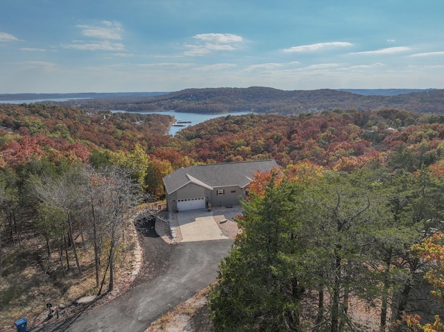 3133 Talking Rocks Rd, Reeds Spring, MO 65737 - view from above of property featuring a forest and a nearby body of water