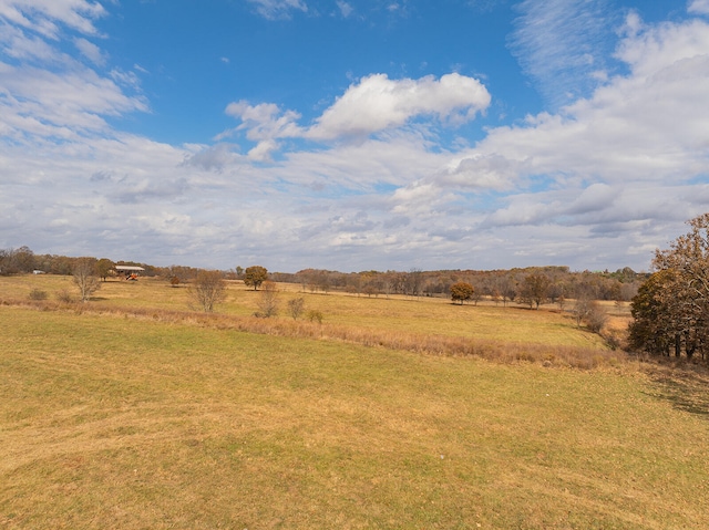 view of yard featuring a rural view