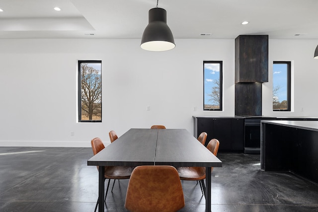 dining room featuring a wealth of natural light