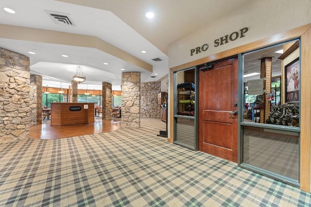 24 Baldknobber Dr Unit 18, Branson West, MO 65737 - welcome area featuring decorative columns and recessed lighting