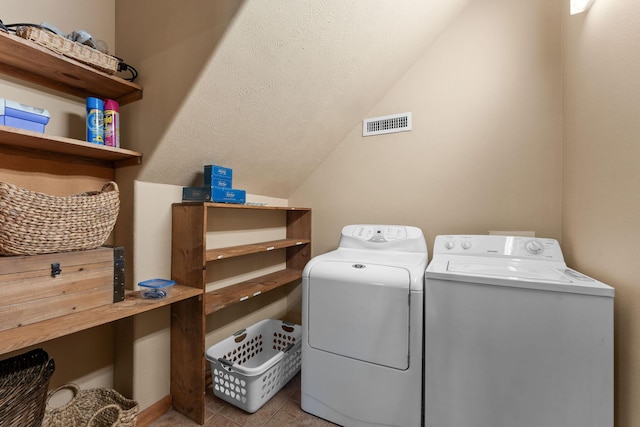 24 Baldknobber Dr Unit 18, Branson West, MO 65737 - laundry room featuring separate washer and dryer and tile patterned floors