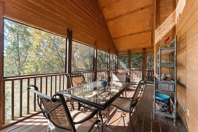 24 Baldknobber Dr Unit 18, Branson West, MO 65737 - sunroom / solarium with outdoor dining space and lofted ceiling