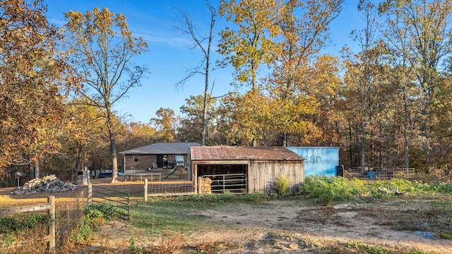 view of outbuilding