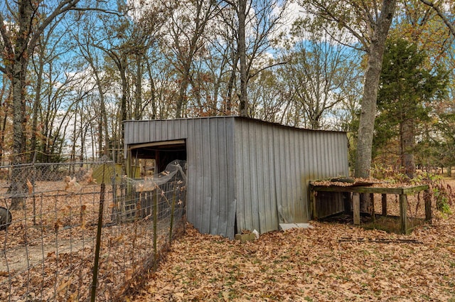 view of outbuilding