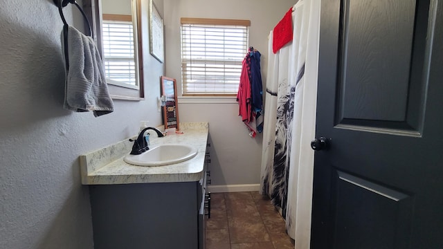 bathroom featuring vanity