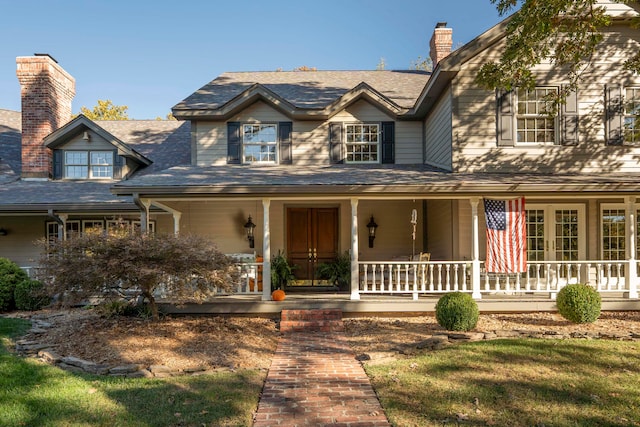 view of front facade with a porch