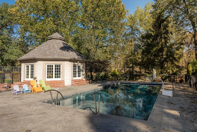 view of pool with a patio