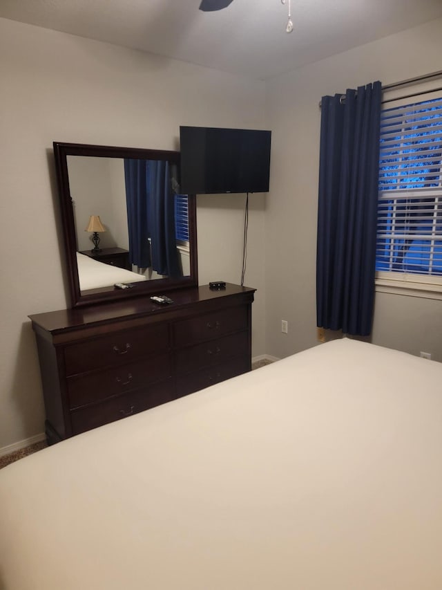 bedroom with ceiling fan