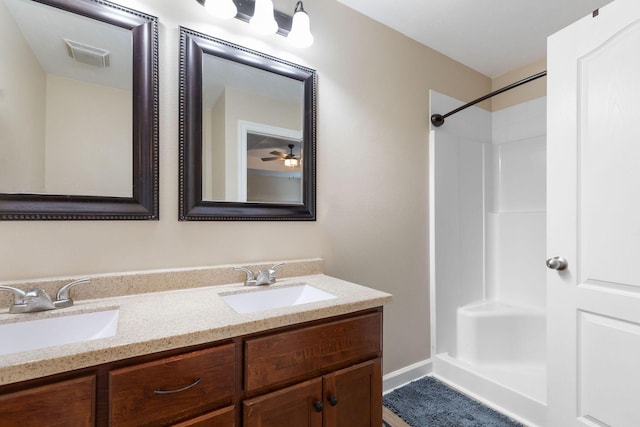 218 Windridge Rd, Branson, MO 65616 - full bath featuring a shower and double vanity