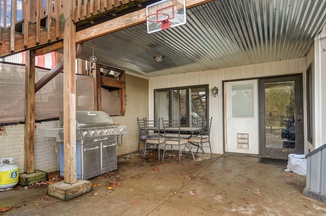 view of patio / terrace featuring area for grilling