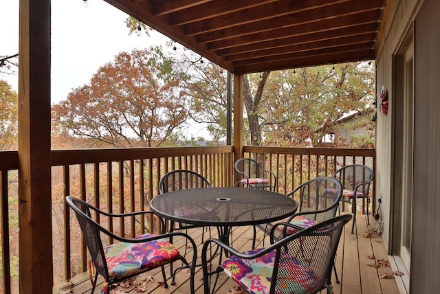 view of wooden terrace