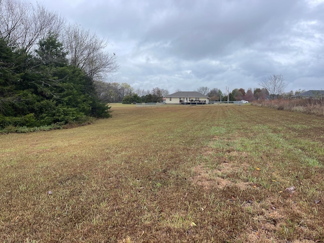 view of yard featuring a rural view