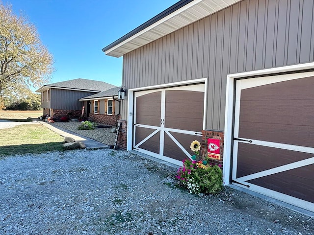 view of outdoor structure with a garage