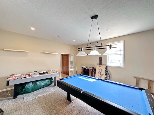 recreation room featuring pool table