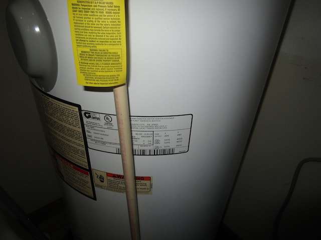 27038 Hickory Dr, Eagle Rock, MO 65641 - detailed view of water heater