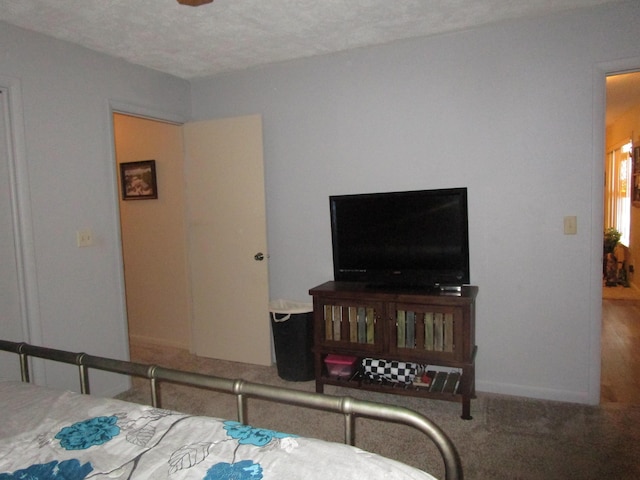 27038 Hickory Dr, Eagle Rock, MO 65641 - bedroom with a textured ceiling, carpet floors, and baseboards