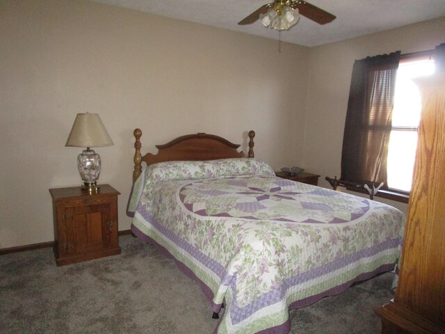27038 Hickory Dr, Eagle Rock, MO 65641 - carpeted bedroom featuring baseboards and a ceiling fan